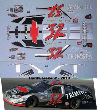 Nascar Decal 32 Trimspa X32 2004 Busch Monte Carlo Shane Hmeil - Rare - Htf