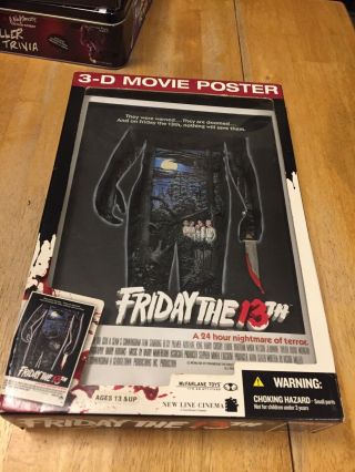 Mcfarlane Toys Friday The 13th Crystal Lake 3 - D Movie Poster Jason Nib