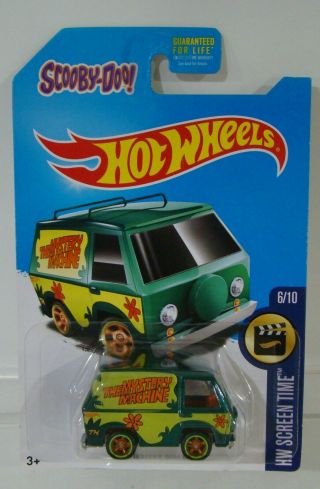 Hot Wheels 2016 Treasure Hunt Scooby Doo Mystery Machine Momc W/protecto