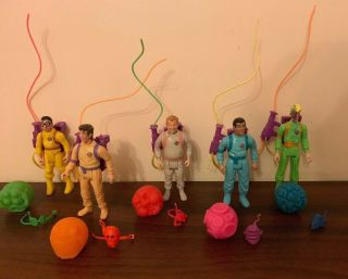 1990 Kenner ‘the Real Ghostbusters’ - Slimed Heroes Variant Complete Set Rare