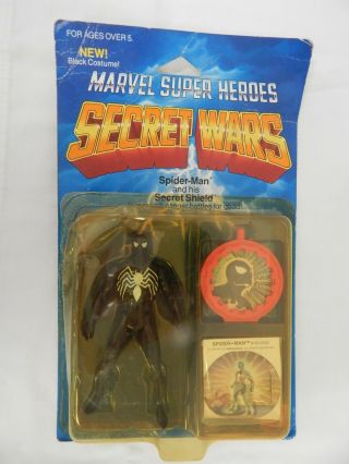 Marvel Vintage Secret Wars Spider - Man Black Suit In Package