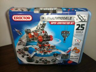 Erector Multimodels Construction Set Meccano 25 Models With 640 Parts