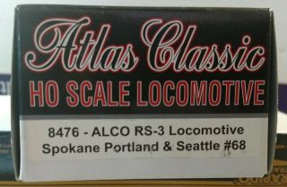 Atlas HO scale RS3 SP&S Spokane,  Portland and Seattle 68 3