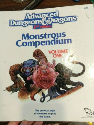 Advanced Dungeons And Dragons Monsterous Compendium Volumes 1 & 2 And More