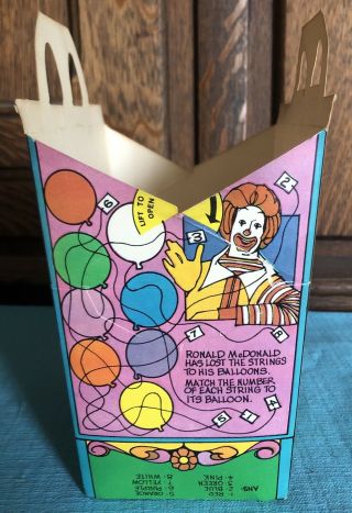 1979 McDonald ' s 1st Happy Meal Box Circus Wagon 