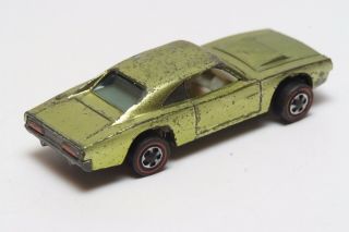 29 Vintage Mattel Hot Wheels Redline 1969 Lime Custom Dadge Charger 3