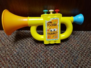 Tomy Little Tooter Trumpet Horn Vintage Toy Plays Music Mary Had A Little Lamb