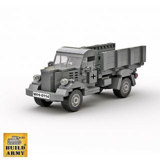 Ww2 German Opel Blitz Truck Moc Set,  Instruction By Buildarmy®,  Lego Panel