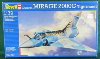 1:72 Scale Injection Molded Dassault Mirage 2000c Tigermeet By Revell