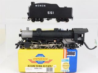 Ho Scale Athearn Genesis G9022 Ci&l Monon 2 - 8 - 2 Steam Locomotive 551 Dcc Ready