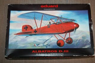 1/48 Eduard Albatross D.  Iii Early Version Red Baron W.  W.  I Scout/fighter Niob
