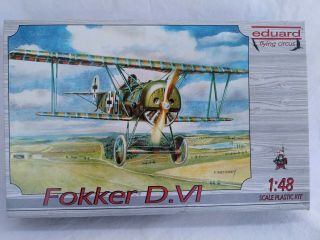 Eduard Flying Circus 8012 Fokker D.  Vi - 1/48 Scale W/ Pe,  Resin & Metal Parts