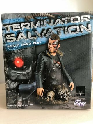 Terminator Salvation: Marcus Wright 6 " Bust Dc Comics Direct