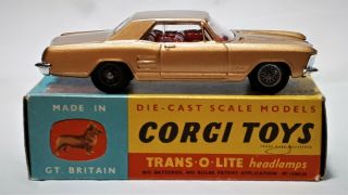 Corgi Toys 245 Buick Riviera.  N.  In V.  Good Box - Low Bid