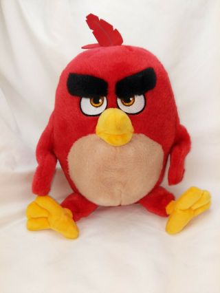 Angry Birds Red Bird 10 " Plush With Sound Stuffed Animal 2015 Commonwealth Toy