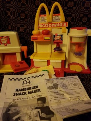 McDonalds Happy Meal Magic Snack Maker Hamburger.  French Fry Snack Maker 3