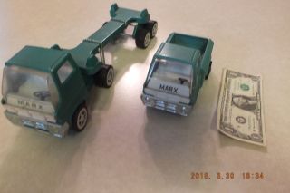 Two Vintage Marx Trucks Die Cast Tonka