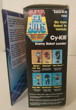 1984 Tonka Go Bots Cy - Kill Enemy Robot Leader 6