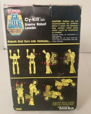 1984 Tonka Go Bots Cy - Kill Enemy Robot Leader 7