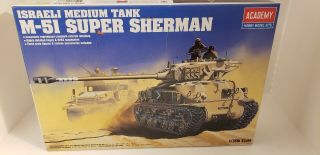 Academy Israeli Medium Tank M - 51 Sherman 1/35th Scale Model Kit 1373