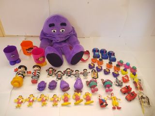 Mcdonalds collectable back pack and figurines 2