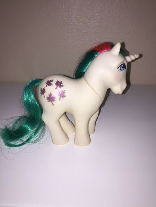 Vintage 1984 Hasbro G1 My Little Pony Mlp Gusty Unicorn Glittery Ponies