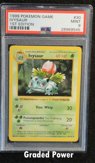 Pokemon Base Set 1st Edition Ivysaur Psa 9 (9545) 30/102