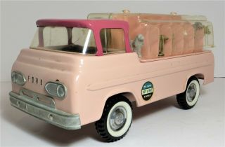 Vintage Nylint Kennel Truck No.  6200 Pink Ford With Dogs