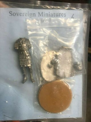 70mm Sovereign Miniatures Roman Warrior 2nd C White Metal Kit
