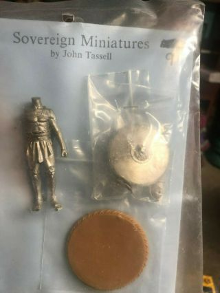 70mm Sovereign Miniatures Roman Gladiator 2 White Metal Kit