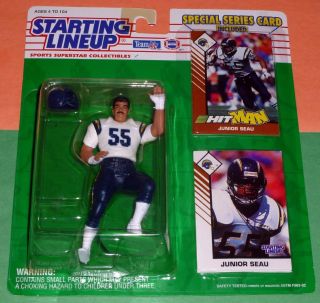 1993 Junior Seau 55 San Diego Chargers Nm - Rookie S/h Starting Lineup