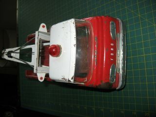 VINTAGE TOY NYLINT TOW TRUCK GAS OIL AMERICAN ADVERTISING FORD PRESSED STEEL NR 7