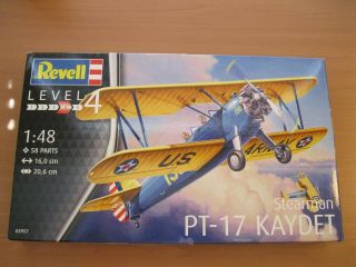 Revell Germany 03957 Stearman Pt - 17 Kadet Trainer Plastic Model Kit - Plus,