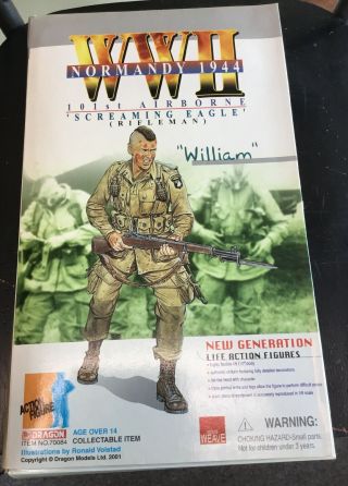 Dragon 1/6 Action Figure Wwii William U.  S.  101st Airborne Screaming Eagle.