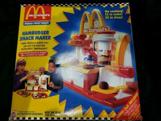 Mcdonalds Vintage 1993 Hamburger Snack Maker Happy Meal Magic Complete Guc