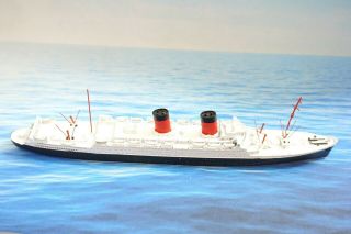 Cm 152 Mauretania 2 7.  5 " Lead Ship Model 1:1200 - 1250 Miniature Highly Detailed