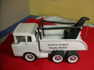 Vintage Structo 24 Hour Towing Wrecker Service Truck