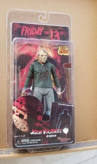 Neca Reel Toys Friday The 13th Part 3 Jason Voorhees Battle Damage Action Figure