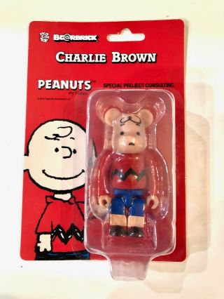 Be@rbrick Bearbrick Medicom.  Charlie Brown Be@rbrick 100.  Peanuts.  2012