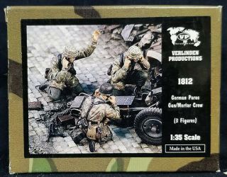 $9.  99 Nr Figure Blowout Verlinden 1812 1/35 Resin German Paras Gun/mortar Crew