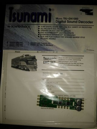 Soundtraxx Tsunami Sound Decoder