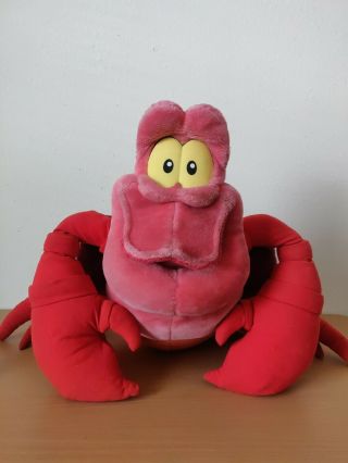 The Little Mermaid Large Jumbo 20 " Sebastian Plush Red Crab Disney Mattel