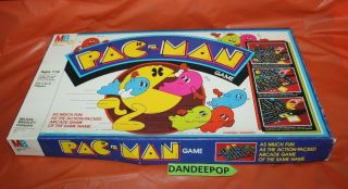 Milton Bradley Pac - Man Video Game Vintage Board Game