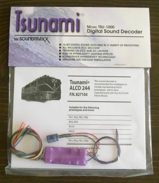 Soundtraxx Tsunami Sound Decoder For Alco 244 Diesels,  Never Opened