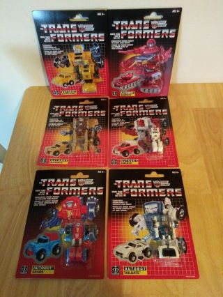 Transformers G1 Reissue Autobot Set 6 Figures Moc Wal Mart Exclusives 