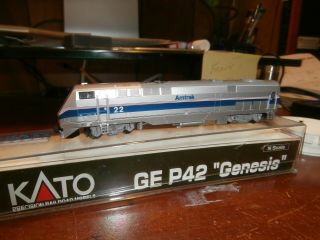 Kato N - Scale Ge P42 " Genesis " Diesel Locomotive - Amtrak - 22