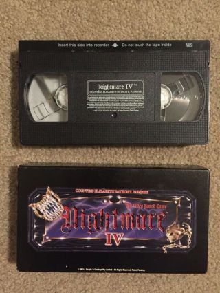 Nightmare IV Video Board Game Expansion Sequel - Vintage VHS - Cards complete 7