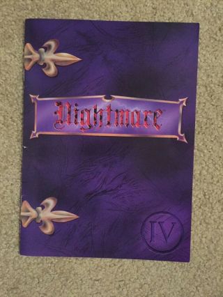 Nightmare IV Video Board Game Expansion Sequel - Vintage VHS - Cards complete 8