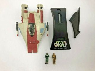 A - Wing Fighter Vehicle Star Wars Micro Machine Action Fleet Galoob 1995 Complete