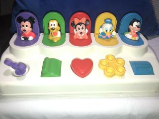 Disney Mattel Toy Mickey Mouse & Friends Pop - Up Baby Goofy Minnie Donald